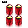 BMPQR1 4Pcs Car Styling Aluminum Metal Wheel Tire Valve Caps Stem Air Badge Covers For Chevrolet Aveo Orlando Sail Camaro Captiva Spark