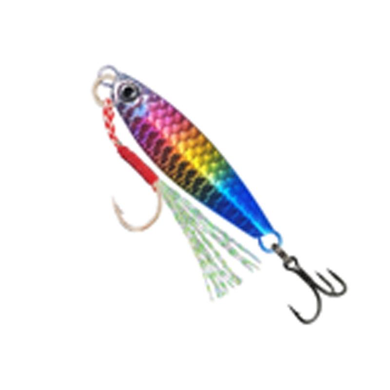 

10g/20g Spinner Baits with Treble Hook Cast Jigging Spoon Lures Freshwater Saltwater Sinking Fishing Baits Spinnerbait