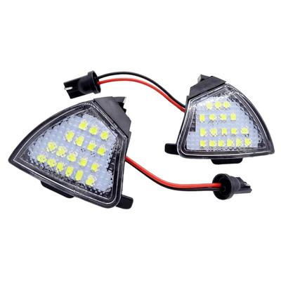 2 Pcs LED Side Rearview Mirror Ground Lamp Welcome Puddle Light For Vw Golf 5 Mk5 MkV Passat B6 Jetta Eos Golf 6 Variant