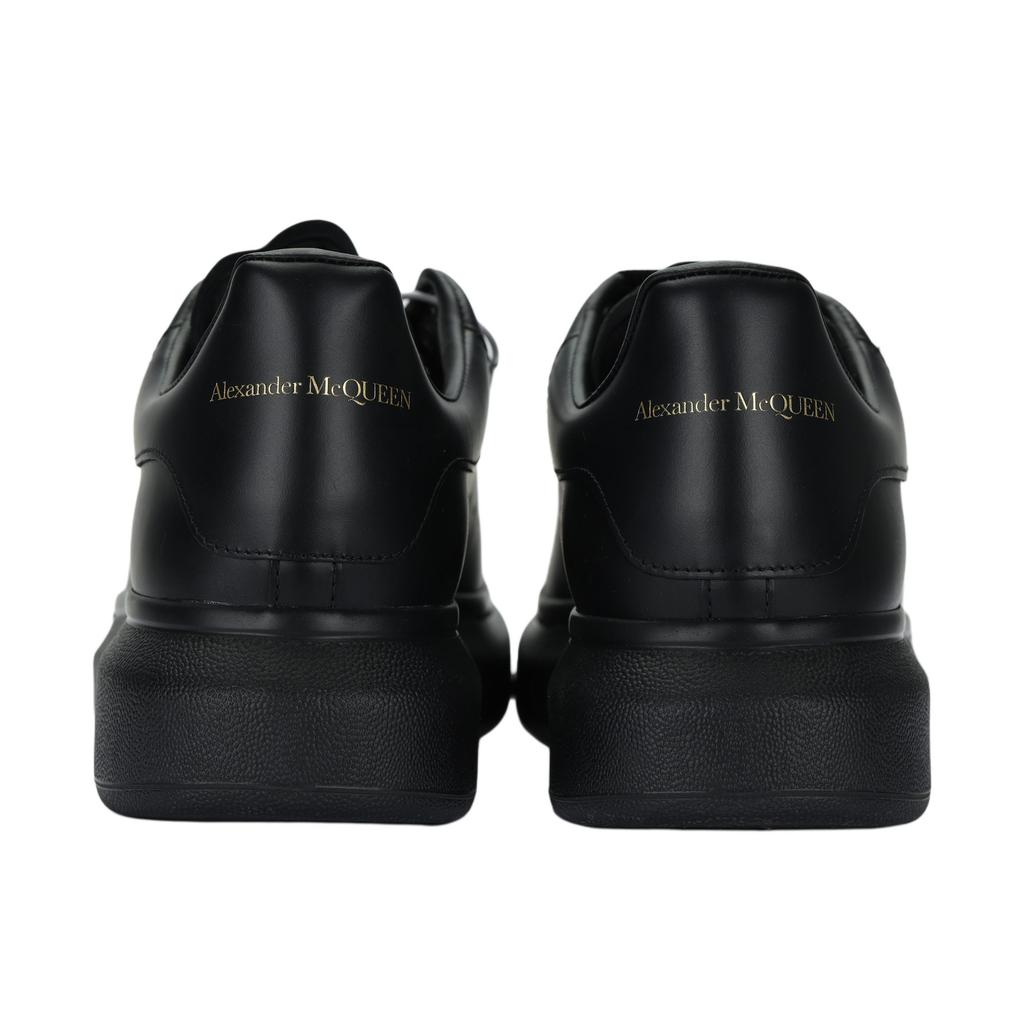 Alexander Mcqueen Oversized Sneaker Cow Leather Low Top Skateboard Shoes Men's Black 553761WHGP01000