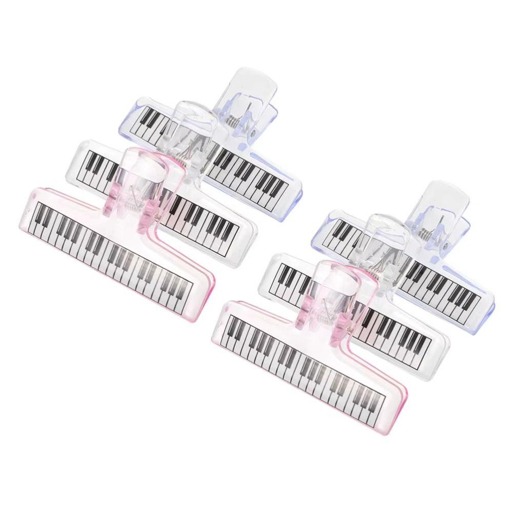5Pcs Transparent Acrylic Acrylic Music Stand Piano Score Fixed Binder Clamp Office Use
