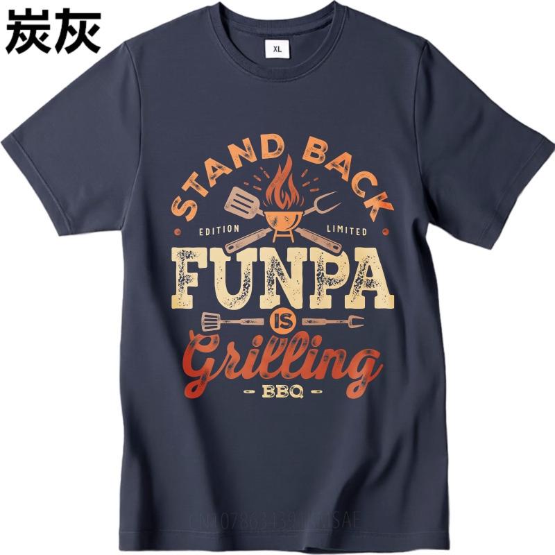 Oversized Summer For Her Tshirt Stand Back Funpa Is Grilling Bbq Short Sleeve Relaxed Fit Oneck Tees Everyday Tee Premium Gift