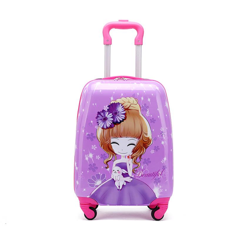 YJHOME Kids' Cartoon Rolling Suitcase