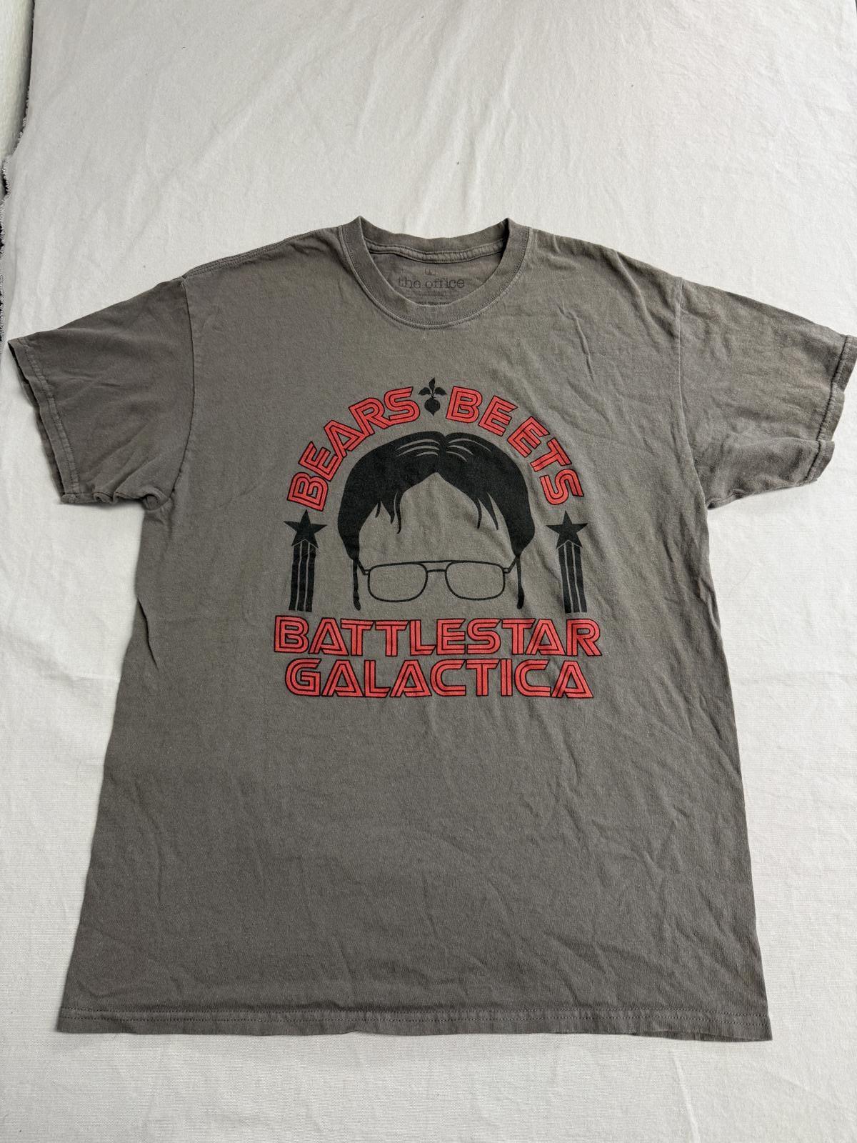 The Office T-shirt Dwight Bears Beets Battlestar Galactica L S