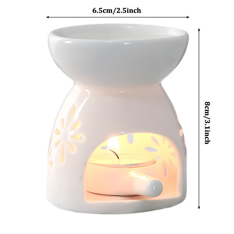 Ceramic Essential Oil Lamp Aroma Burner Aromatherapy Candle Fragrance Holder