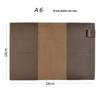 Genuine Leather A5/A6/B6 Notebook Cover - Top Layer Vegetable Tanned Protective Envelope Case