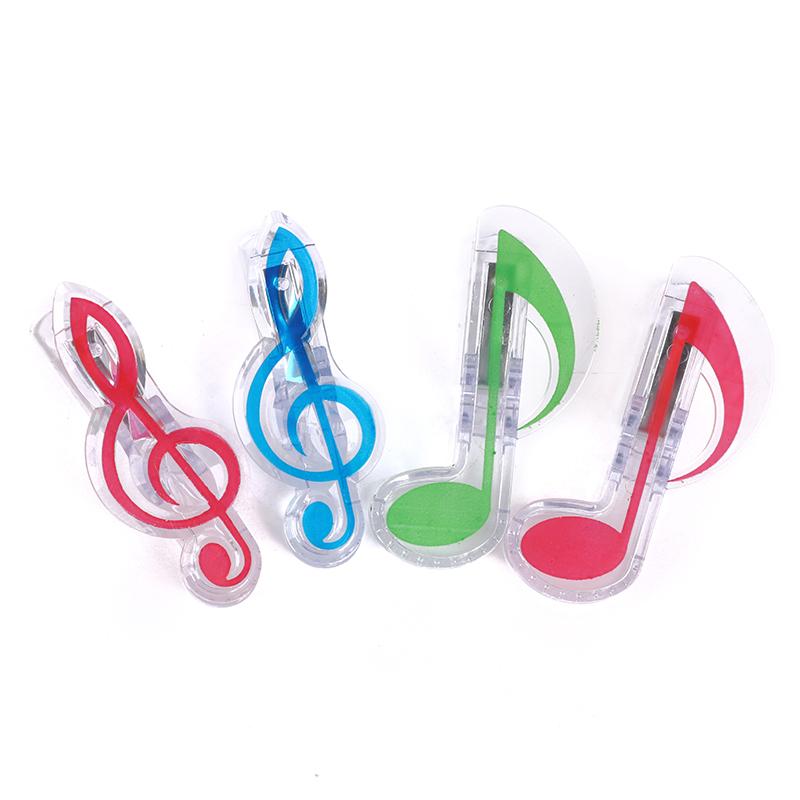 5Pcs Book Paper Sheet Clips Mini Music Folder Clips Decor Musical Notation Clips