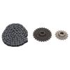 T8F 17T Front Sprocket with T8F Rear Sprocket T8F 116 Link Chain for Ty Rod 33cc 43cc 49cc Go Kart