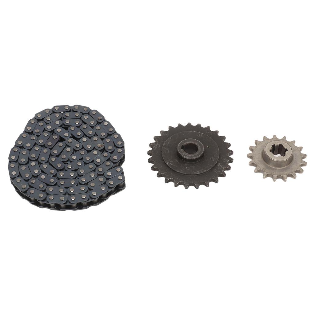 T8F 17T Front Sprocket with T8F Rear Sprocket T8F 116 Link Chain for Ty Rod 33cc 43cc 49cc Go Kart