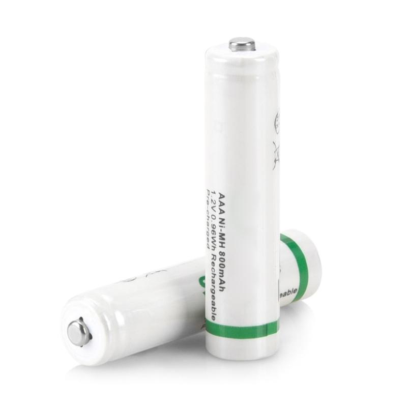 3A NiMH Rechargeable Batteries 1.2V 800mAh 1000 Cycles With Storage Case Low SelfDischarge