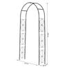 Rose Arch Made of Metal Climbing Aid for Climbing Plants Garden Arch with Point Metal Structure Archway Trellis Arch for Roses Arches Trellis Rose