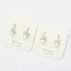 New Arrivals Open Run Pearl Earrings Ribbon Cubic Silver Needle Earrings