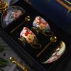 Rose Ceramic Bone China Coffee Cup Saucer Set Retro British Afternoon Tea Set Tea Cup Gift Box Gift