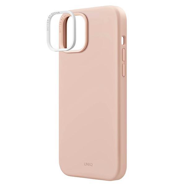 UNIQ Lino Hue iPhone 14 Plus / 15Plus 6.7" Magclick Charging Case Pink/Blush Pink