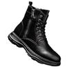 Autumn high top leather work boots Motorcycle boots retro British ankle boots shoes  D19