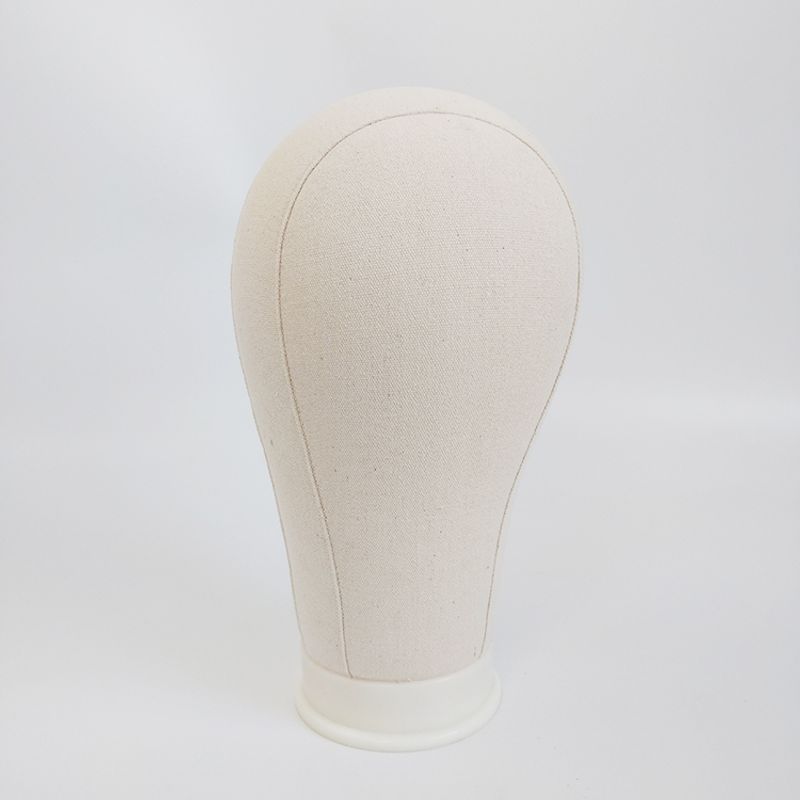 

Wig Storage Canvas Mannequin Head Hair Piece Stand Care Fixed Mannequin Head Wig Shop Head Cover Model for Jewelry Display Head circumference 21 inches (about 53cm)