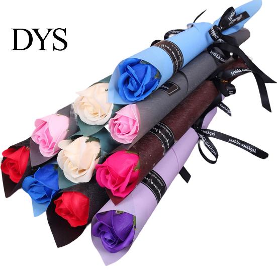 Wedding Supplies 10Pcs Soap Flower Gorgeous Exquisite Workmanship Realistic Fake Multicolor Fresh Keeping Artificial Home Decoration Craft