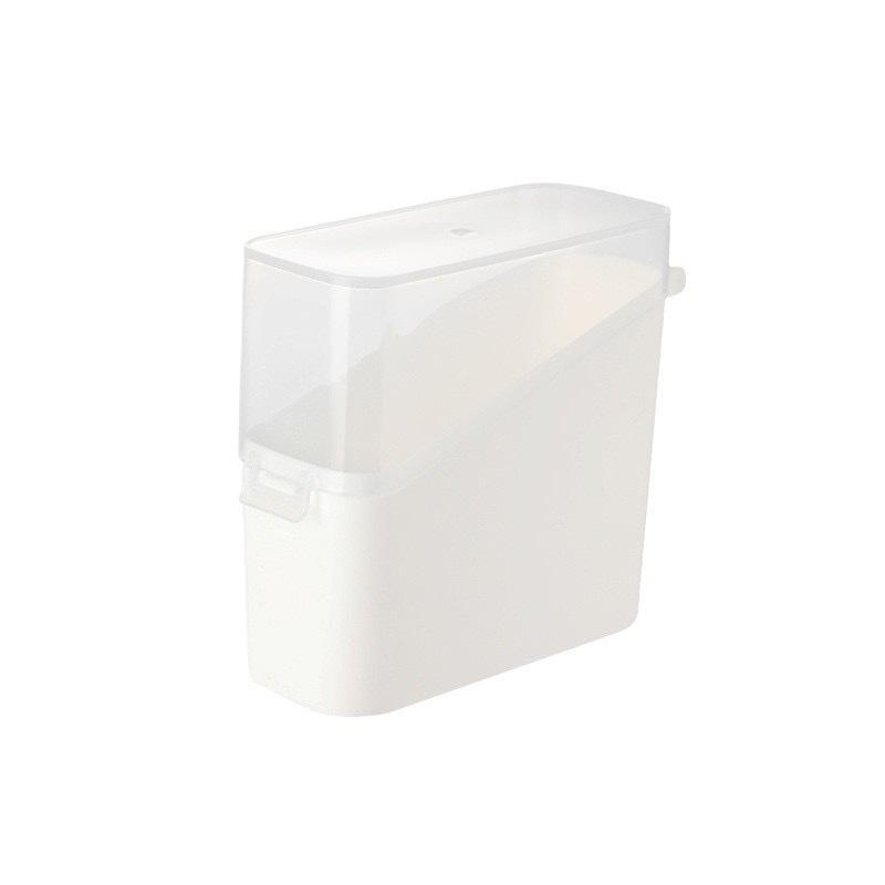 

1 шт. Контейнер для хранения сыра с откидной крышкой, пластиковый контейнер для хранения, пакет для сырного соуса, пакет для приправ, пакет для чая, кофе, маленький пакет, классификационный контейнер для хранения с крышкой, пыленепроницаемый 1PCS белый