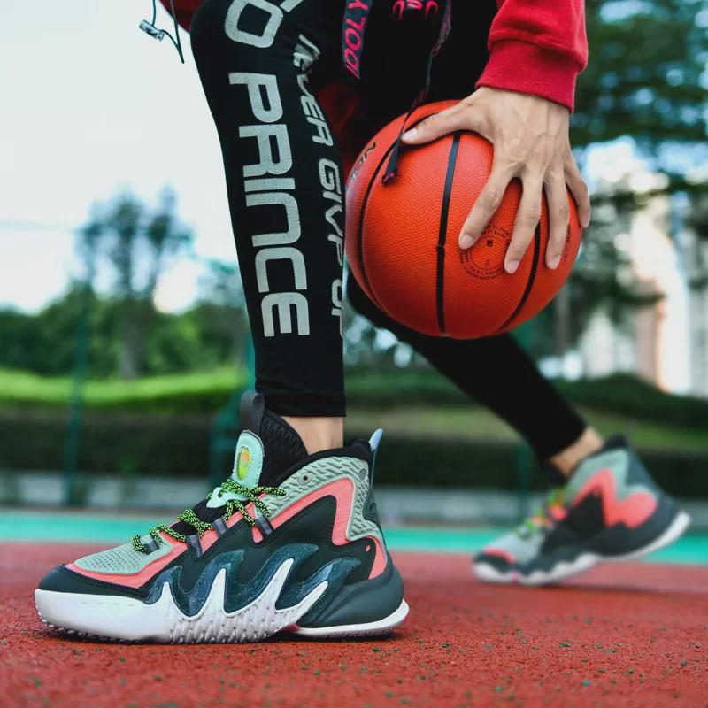 Pantofi de Baschet Trendy pentru Bărbați, cu Top Înalt, de Toamnă - Mărimi Mari, Talpă Groasă, Design Casual și Sportiv