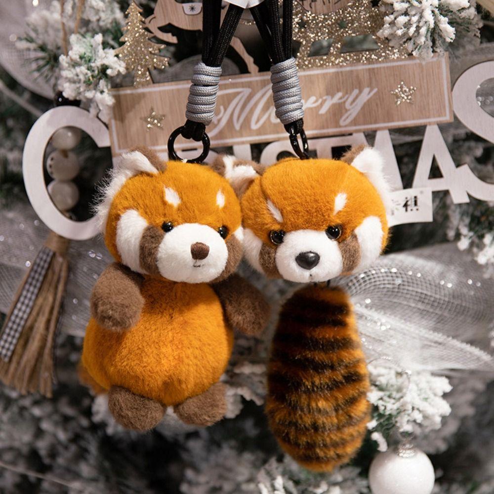 Cats Plush Keychain Lovely Design Zoo Animals Plush Keyring Plush Dolls Pendant  Gift Giving