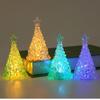 Transparent Christmas Tree Night Light Glowing Xms Eve Candle Lights  Kid Toy Gifts