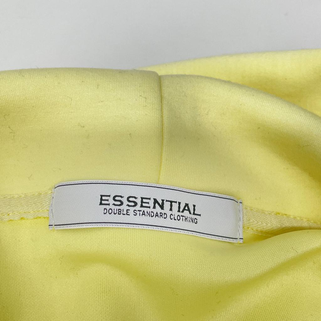 DOUBLE STANDARD CLOTHING [ESSENTIAL] 25th year yellow back print cardboard hoodie tops F yellowUsed