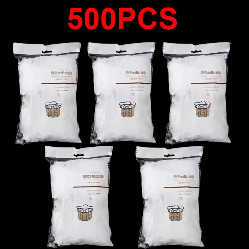 100-500 ks/lot Jednorázový filtr do dřezového odpadu Kuchyňské čištění dřezu Sítko Bez špinavých rukou Domácí Sítko na zbytky jídla