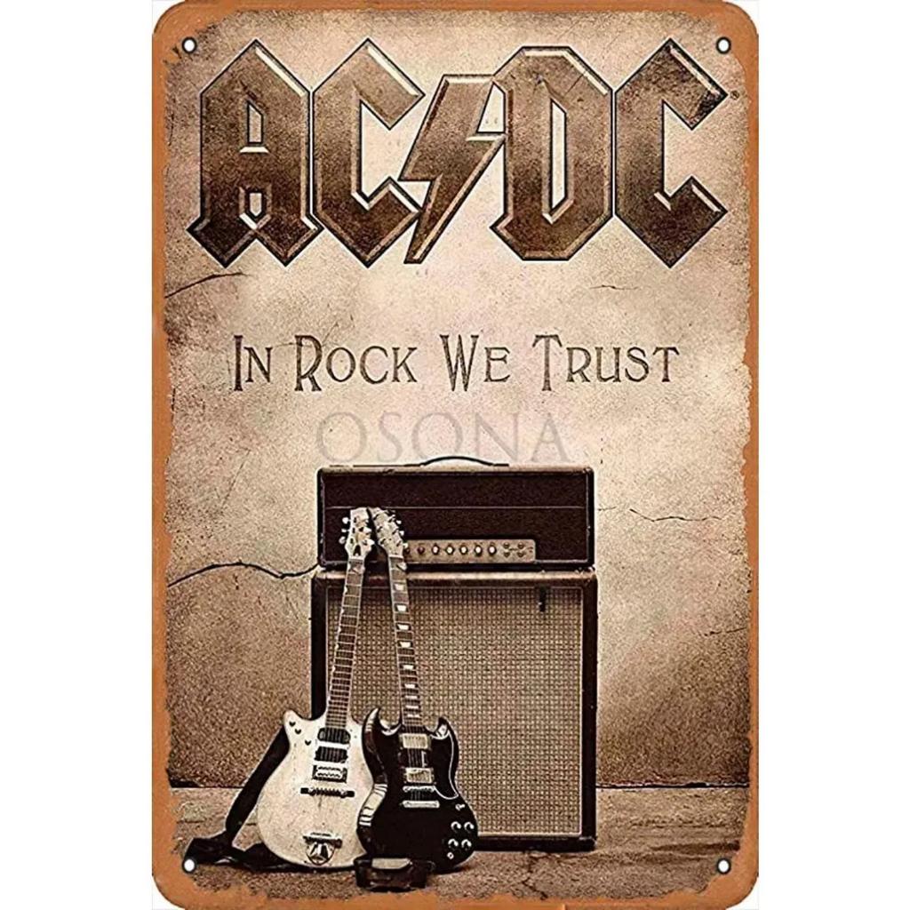 Rock Roll Metal Tin Signs Bands Wall Decoration Plaque Vintage Art Poster Iron Painting for Man Cave Home Cafe Garden Club Bar