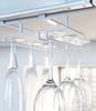 Yamazaki Double Wine Glass Hanger for Under W22 X D26 X Tower No Drilling or Screwing Kitchen Hanging 2464 (Yamazaki Industries) Cabinets, White,