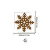 Custom Faux Rust Metal Snowflake Christmas Ornament