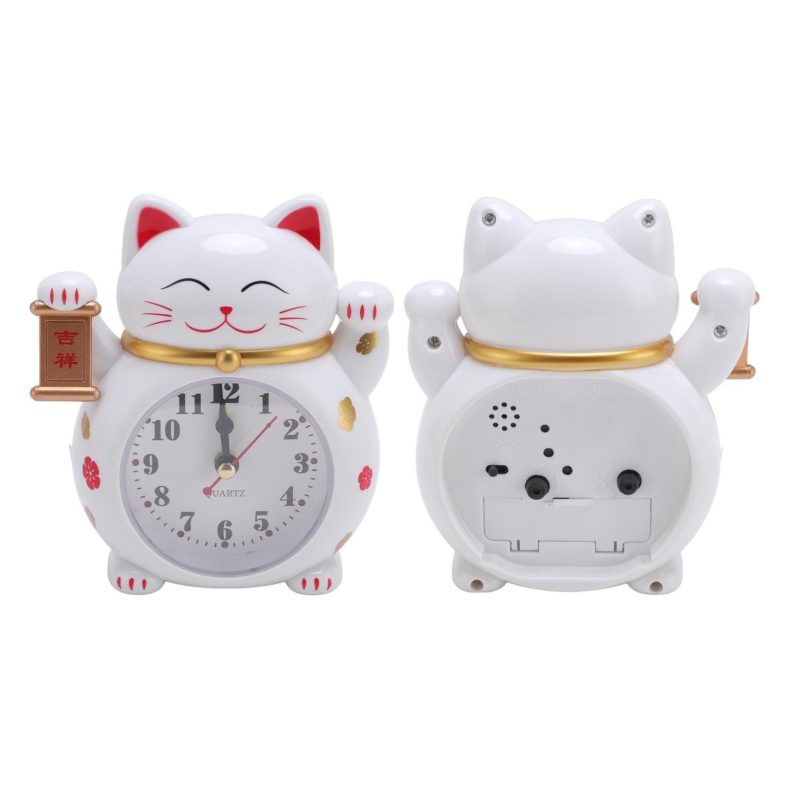 

Cat Clock Accurate Plastic Cute Cartoon Good Cat Alarm Clock for Home