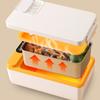 Practical Lunch Box 3200mAh Food Box Self Warming Food Storage Box 304Stainless Steel Texture for Various Setting