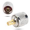 2 Stück N Stecker auf SMA Buchse Vernickelter Kupfer Koaxialkabelverbinder Adapter 50 Ohm für Antenne