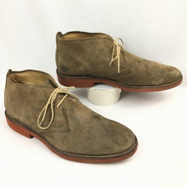 

Винтажные замшевые ботинки чукка Loake 1970-80-х годов, сделано в Англии, коричневые, размер 8 26.5, мужские(ИСПОЛЬЗОВАЛ)