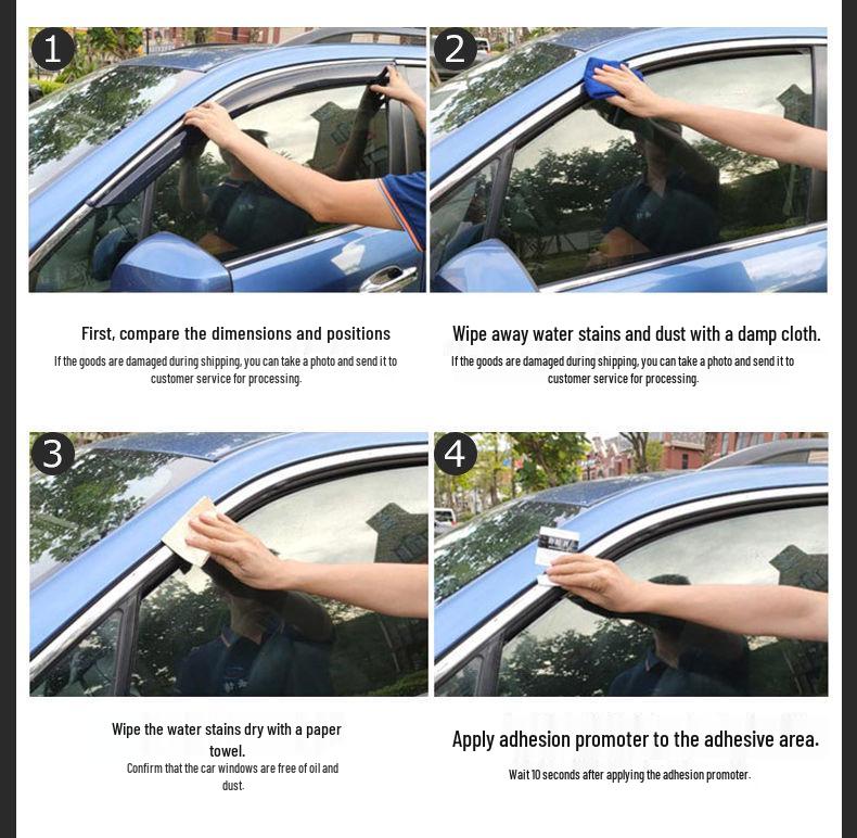 Geely Geometry C 2020 Regen- und Sonnenschutz - Auto-Fenster-Modifikations-Schutzleiste