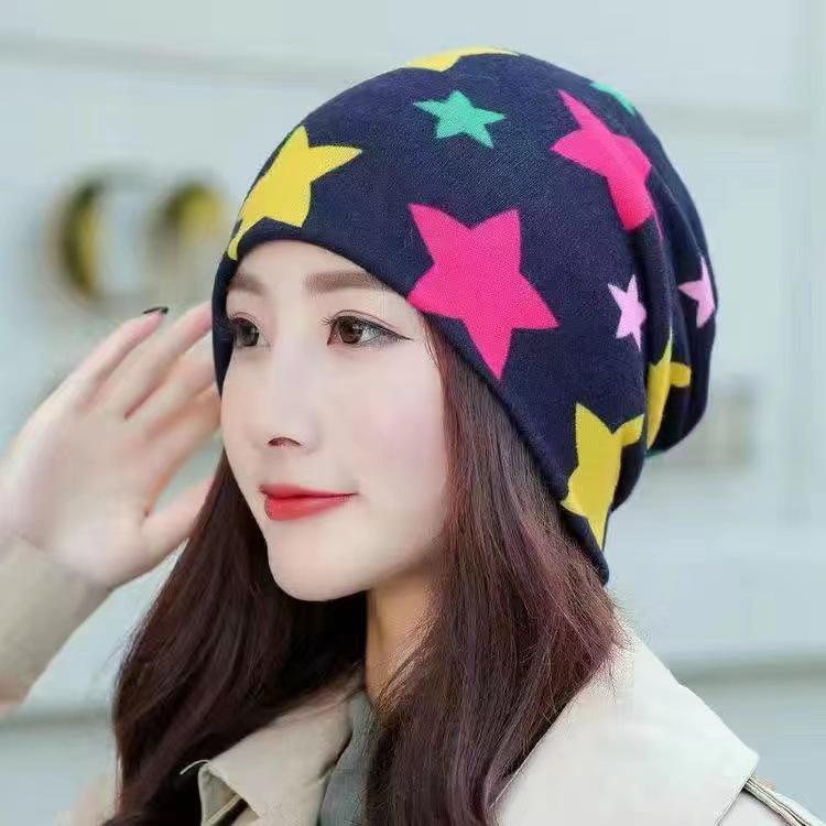 Autumn-Winter Double Layer Neck Warmer & Beanie Face Mask Headscarf