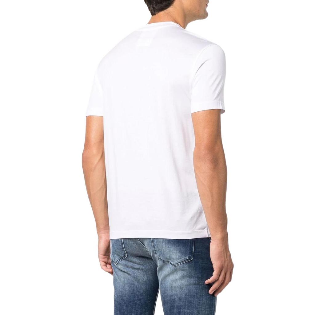 Emporio Armani Armani Ss22 Letter Print Pullover Round Neck Short Sleeve T-Shirt Men Tops White 8N1TD81JUVZ0100