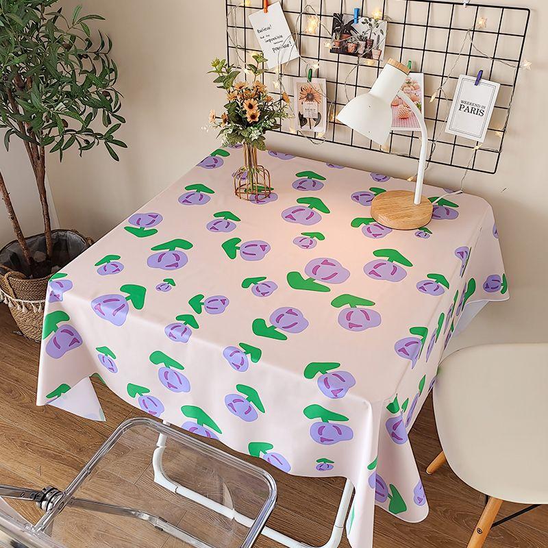 Tablecloth Waterproof, Oil-Proof And Scald-Resistant, Disposable Pvc High-End Sense Light Luxury Simple Table Cloth Coffee Table Cushion