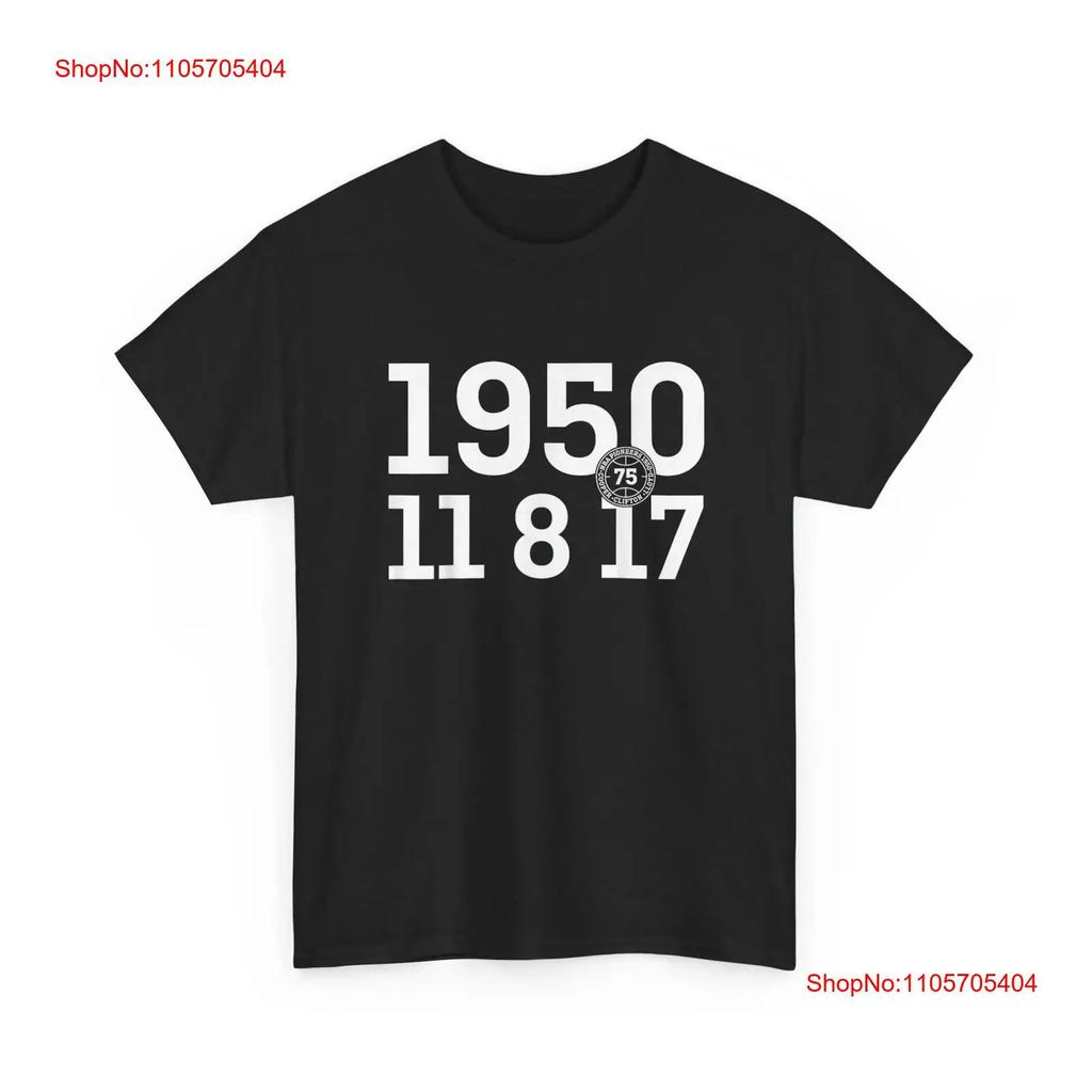 75th Anniversary 1950 11 8 17 T Shirt 75 Vintage Top For Everyday Wear Fashion Stretched