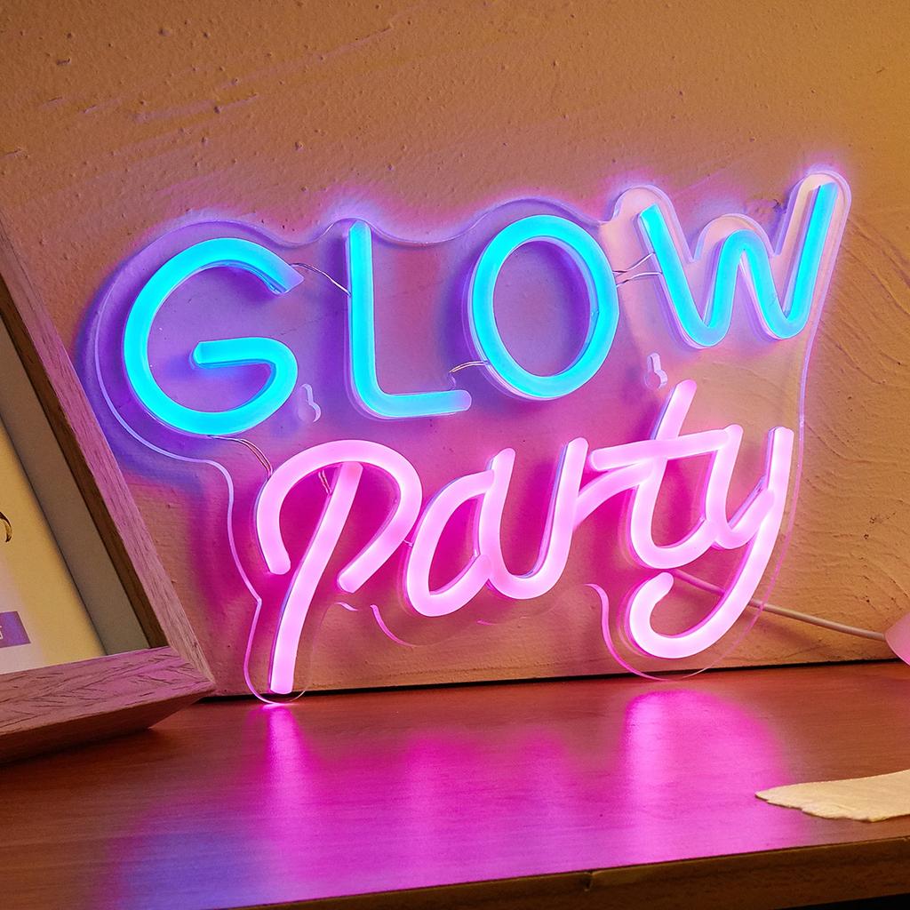 New Enhance Your Home Decor with Stylish, Eye-Catching Glowing Neon Chi-buy USB Powered Party Room Signs - Unique, Colorful Ligh