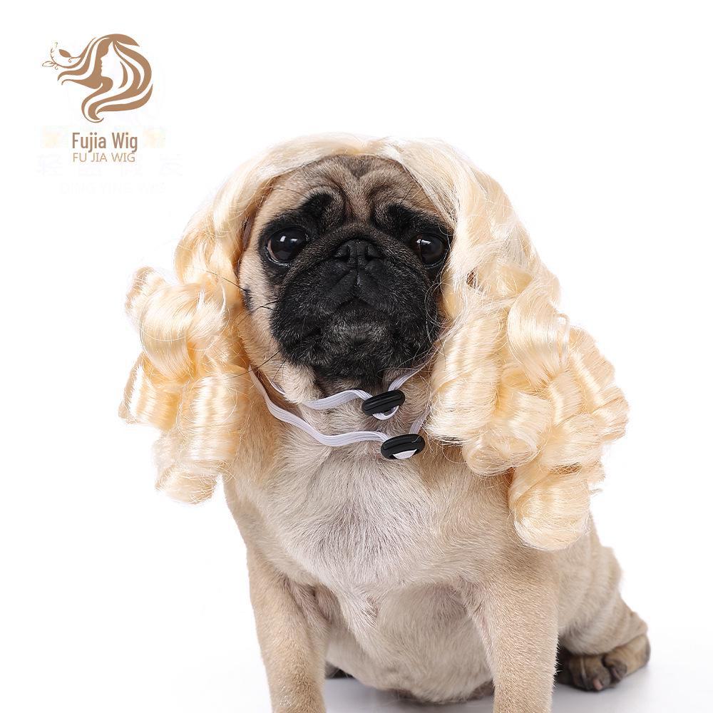Pet Wigs: Universal Costumes for Cats & Dogs - Christmas & Halloween Hair Accessories