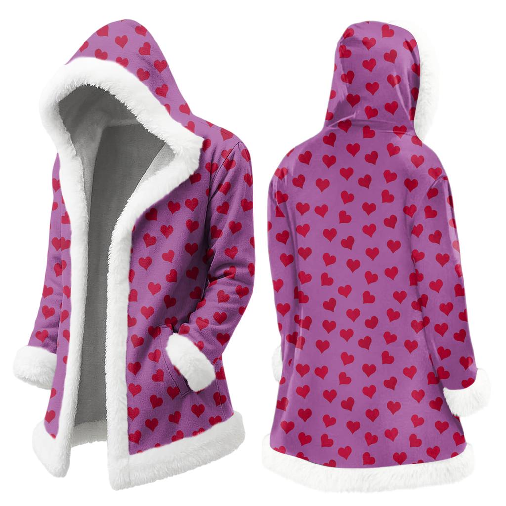 Unisex Kapuzenstrickjacke mit Taschen, Warme Oberbekleidung