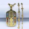 Stainless Steel Crystal Catholicism Saint Benedict Jesus Necklaces Women/Men Cross Chain Necklace Jewelry cruz colgante N4909S02