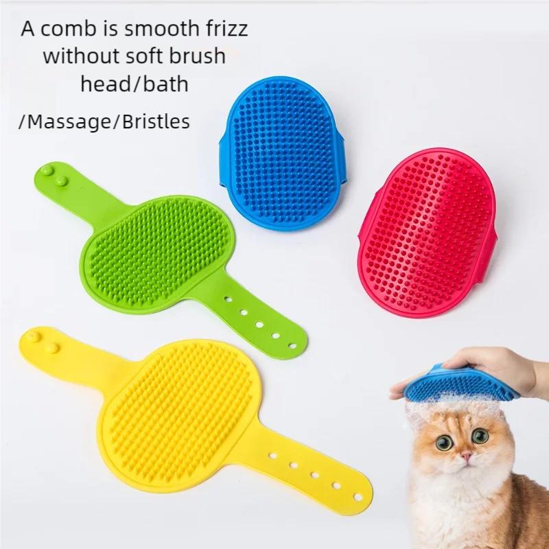 Siliconen Zacht Rubber Huisdier Borstel voor Honden En Katten Kat Haar Verwijderaar Kam Massage Bad Borstel Hond Verzorging Was Schoonmaak Benodigdheden