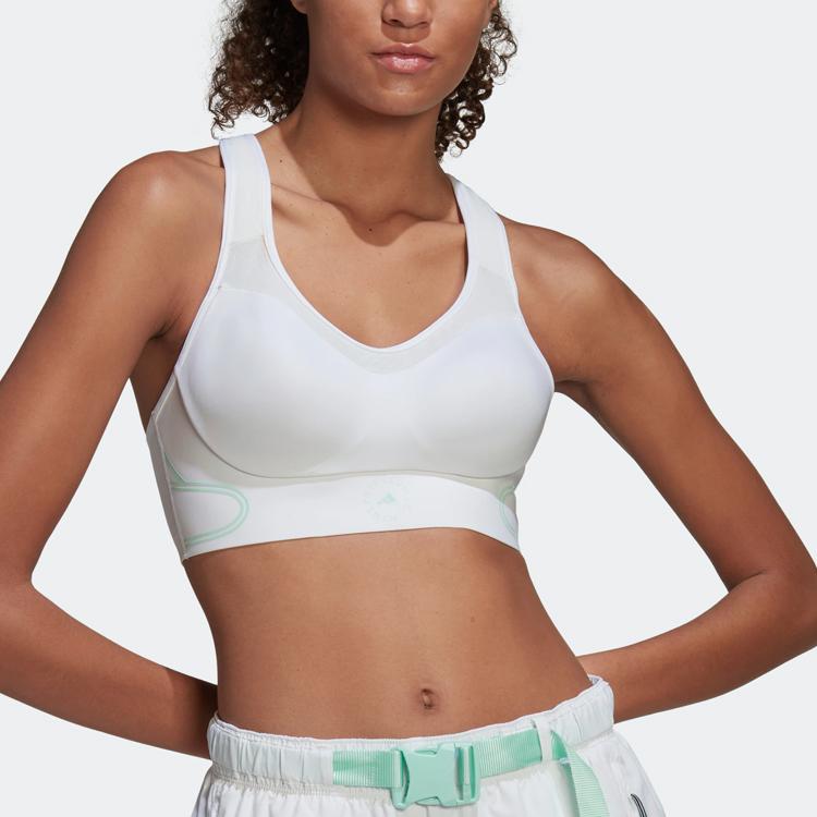 adidas X Stella McCartney Collaboration High-Intensity Support Training Sports Bra Women Underwear White HF9000