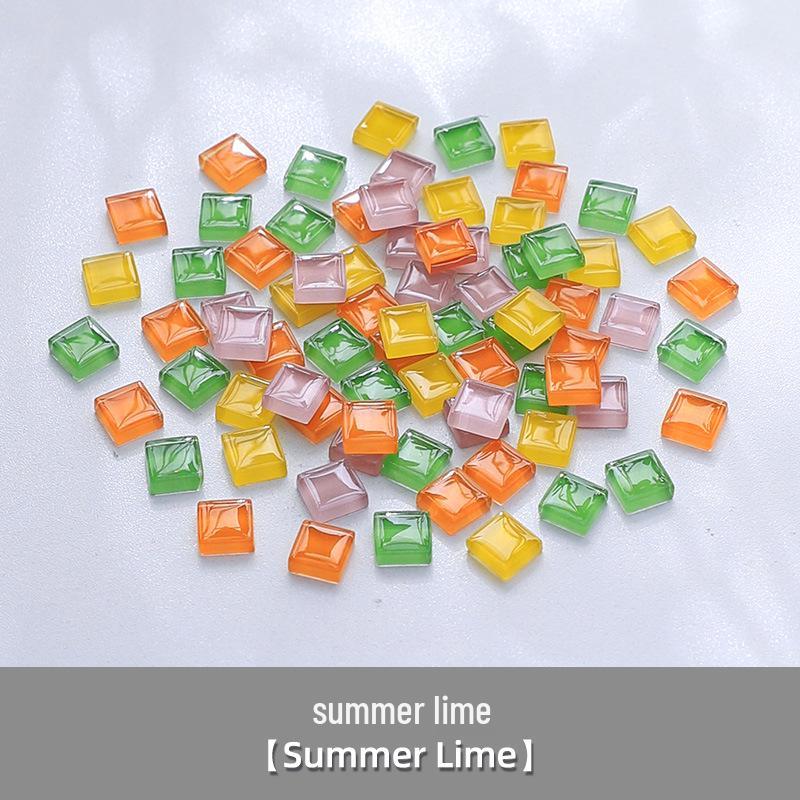 1cm Crystal Glass Colored Stones Mosaic DIY Kit for Kids
