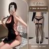 Sex underwear retro disc buckle cheongsam high split strap sexy sex uniform open file hot chest outfit