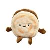 Chinese Style Meat Burger Plush Pendant Meat Pie Separation Fluffy Chinese Hamburger Keychain Roujiamo Plush Doll