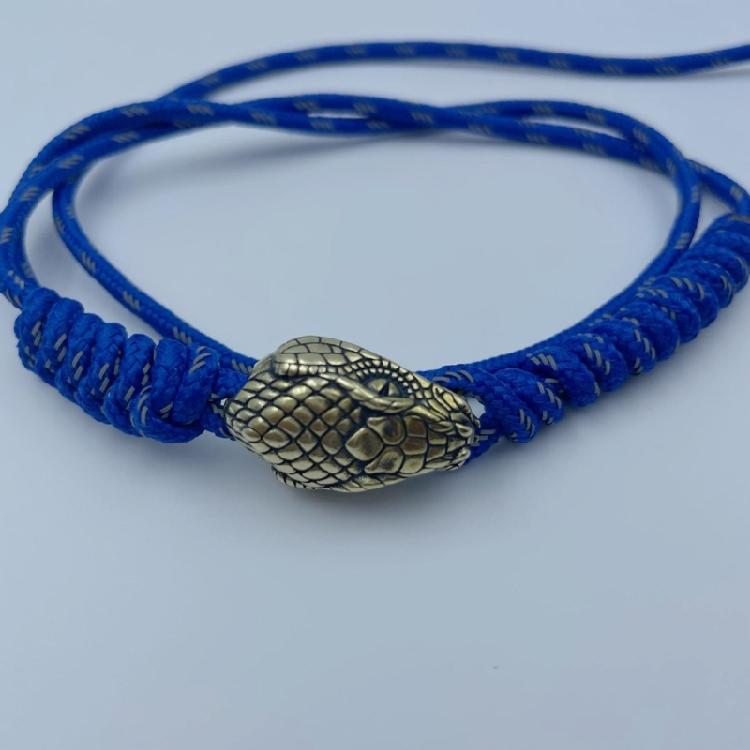 Snake Head Metal Beads for Creative Paracord Projects and Fashionable Jewelry Large Hole Charm