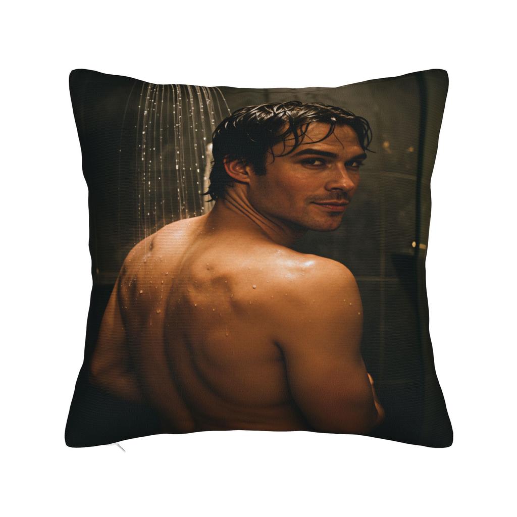Vampire Diaries Damon Klaus Pillow Case Novelty Pillow Cover Graphic Pillowcases For Sofa Home Decoration